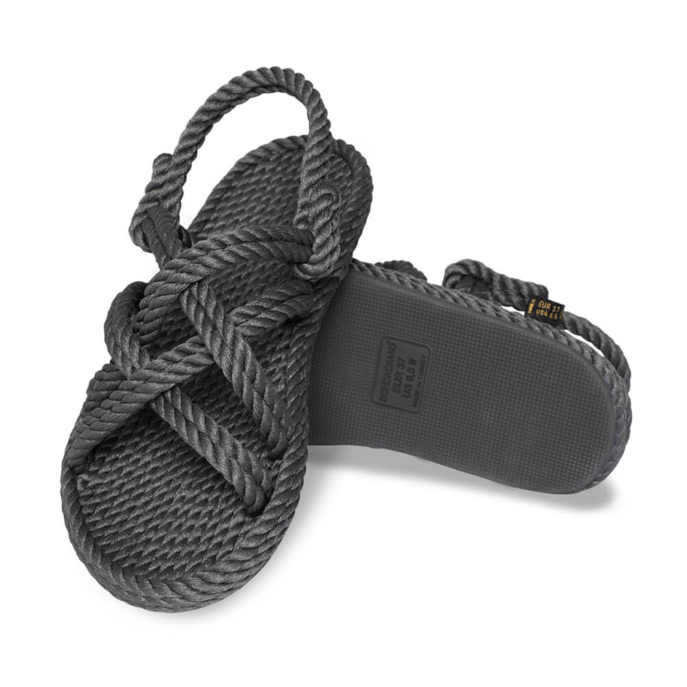 Bodrum sandales à cordon pour femmes – Gris