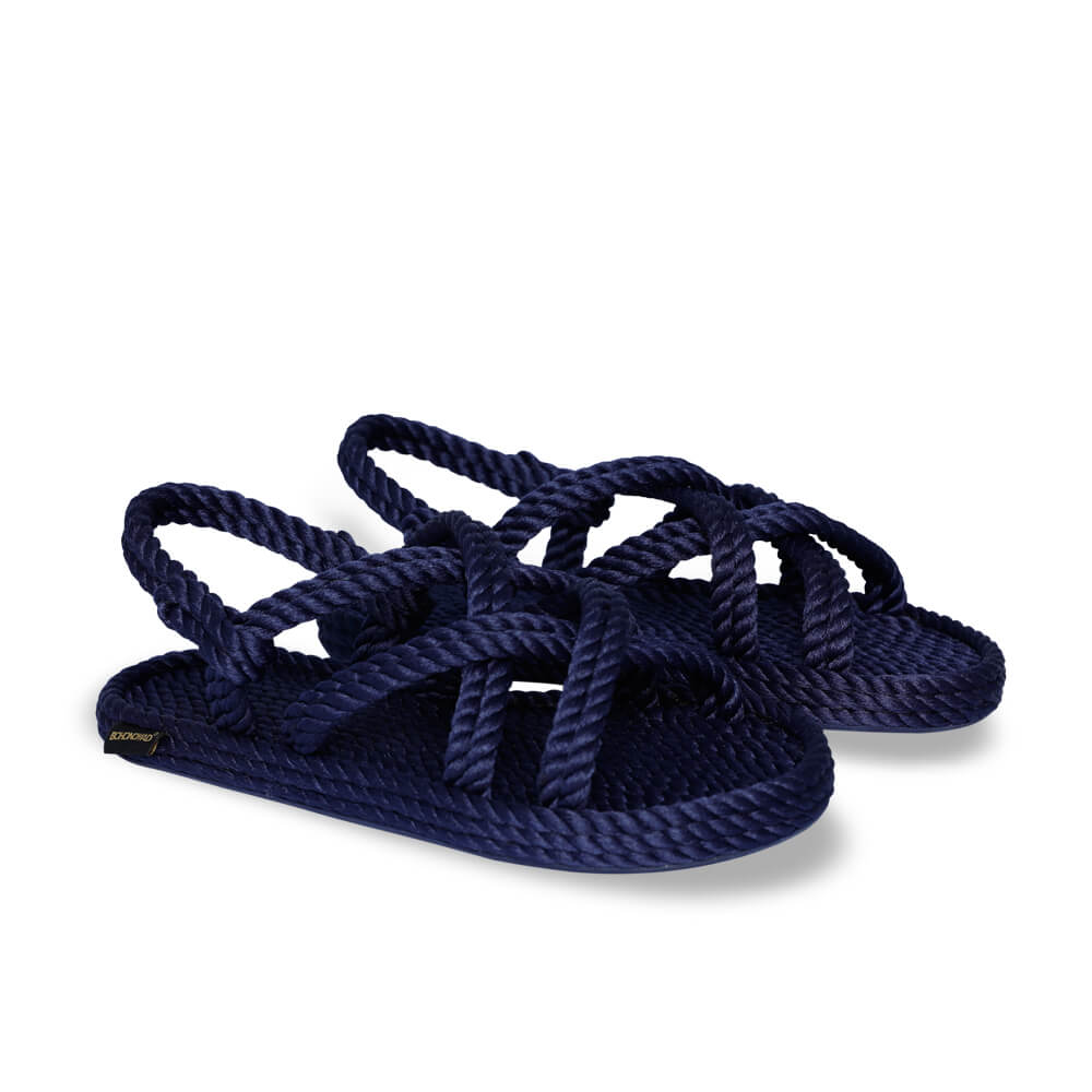 Bodrum Sandalia de Cuerda para Mujer – Azul Marino
