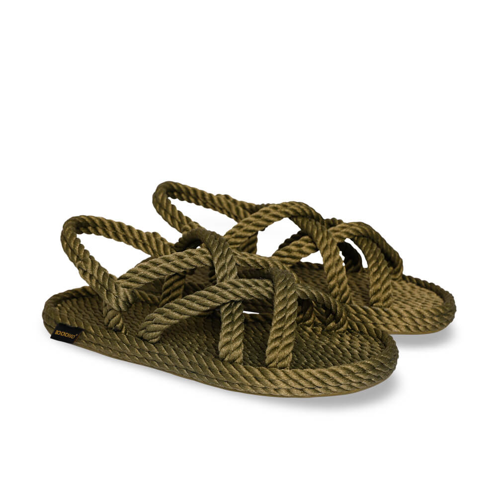 Bodrum sandale à corde pour hommes – Kaki