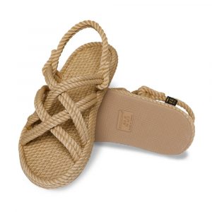 Bodrum Men Rope Sandal – Beige