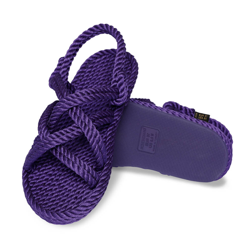 Bodrum sandales à cordon pour femmes – Violet