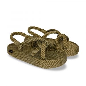 Bora Bora Platform Rope Sandal – Khaki