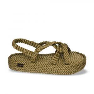 Bora Bora Platform Rope Sandal – Khaki