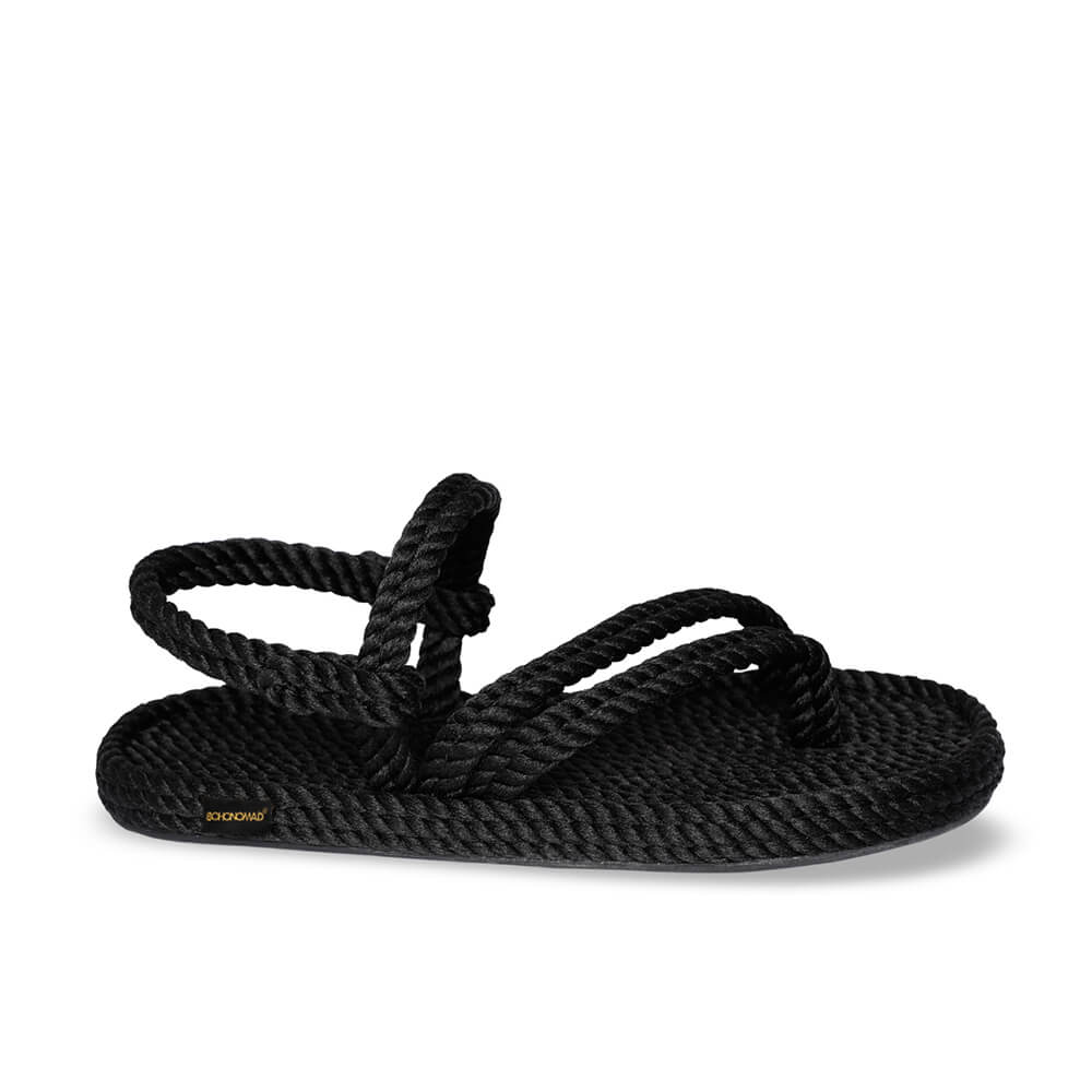 Cancun Women Rope Sandal – Black