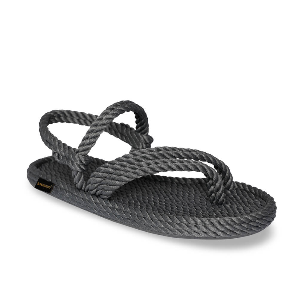 Cancun Women Rope Sandal – Grey