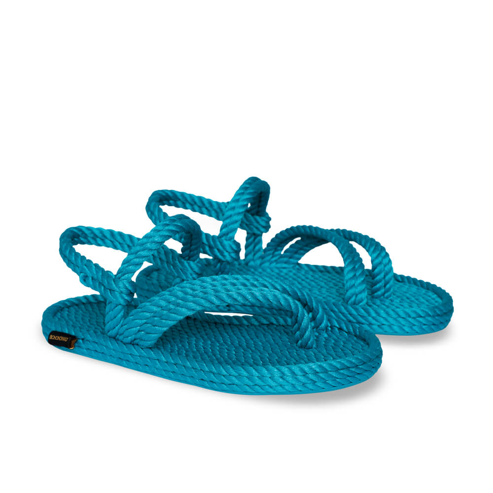 Cancun sandales à cordon pour femmes – Turquoise