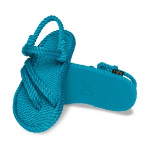 Cancun Women Rope Sandal – Turquoise