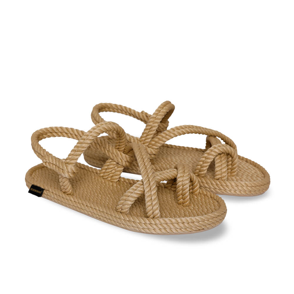 Capri sandales à cordon pour femmes – Beige