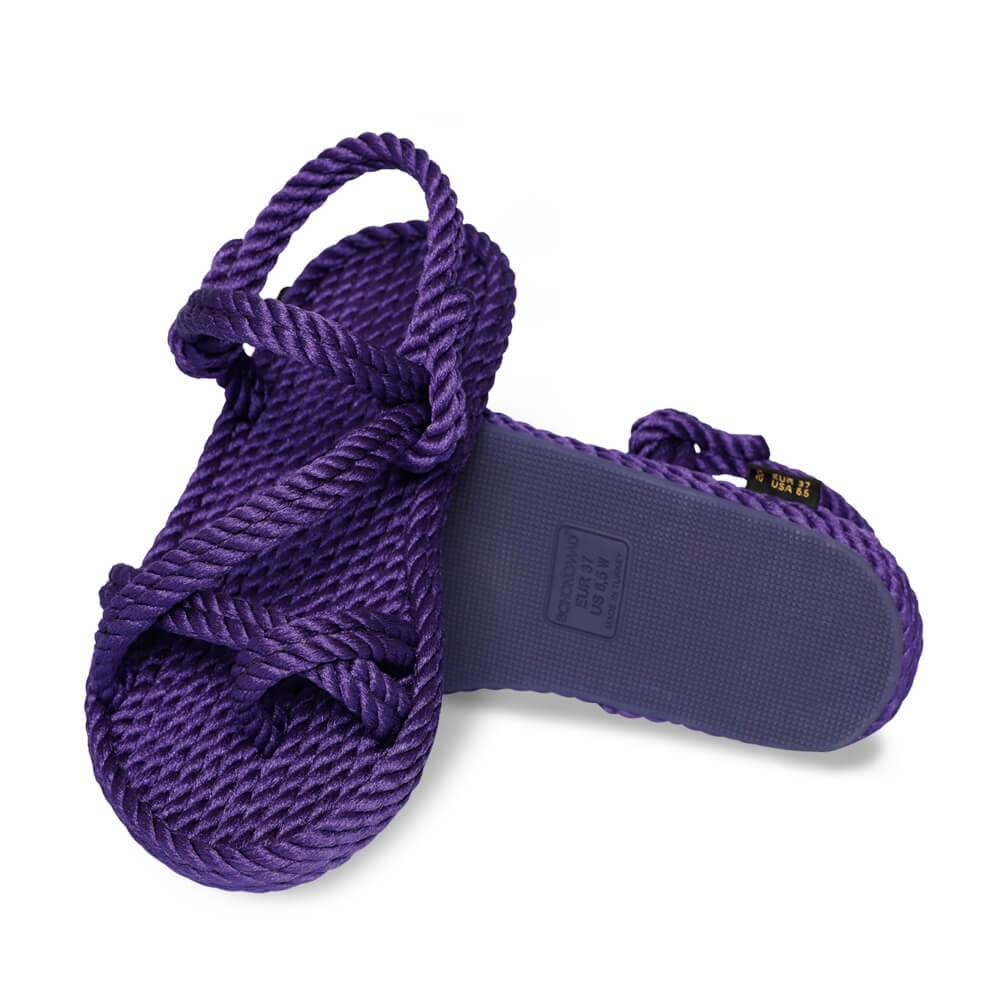 Capri sandales à cordon pour femmes – Violet