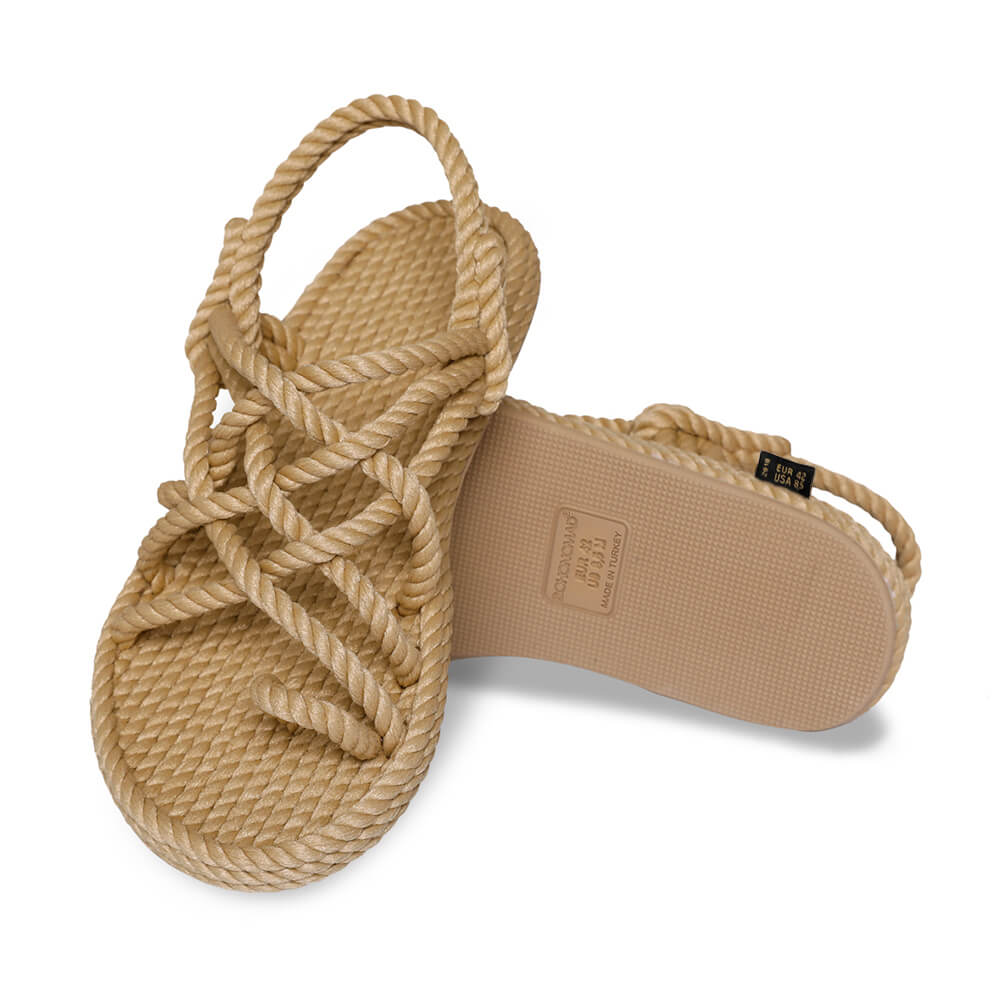 Cape Point sandale à corde pour hommes – Beige