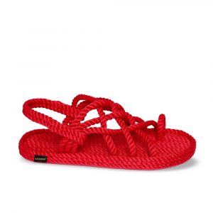 Cape Point Sandalo Donna in Corda – Rosso