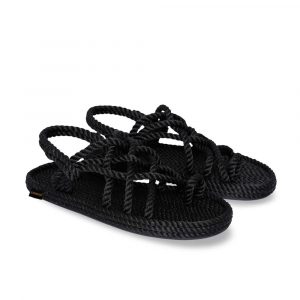 Cape Point Sandalia de Cuerda para Hombre – Negra