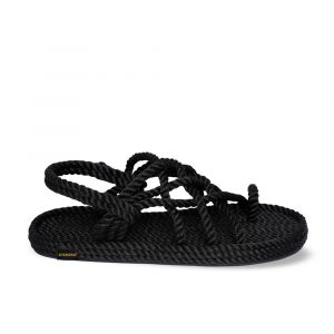 Cape Point Sandalia de Cuerda para Hombre – Negra
