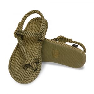 Hawaii Sandalo in Corda da Uomo – Kaki