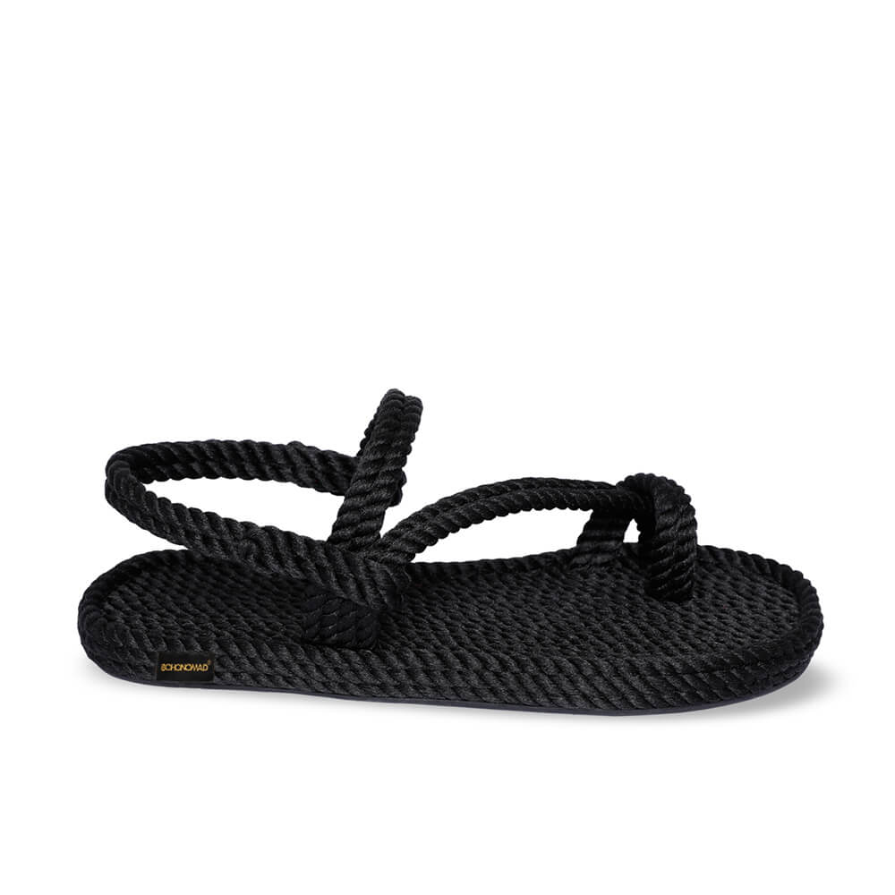 Hawaii Women Rope Sandal – Black