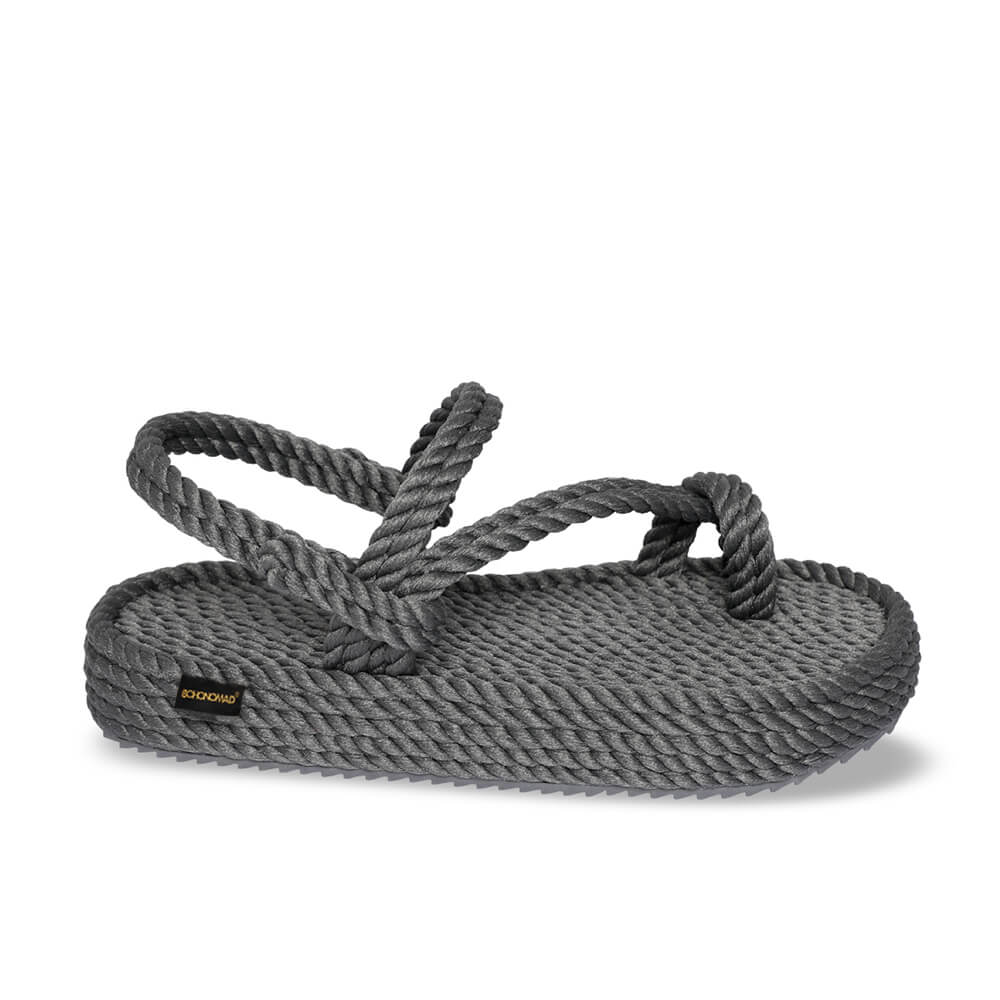 Hawaii Platform Rope Sandal – Grey
