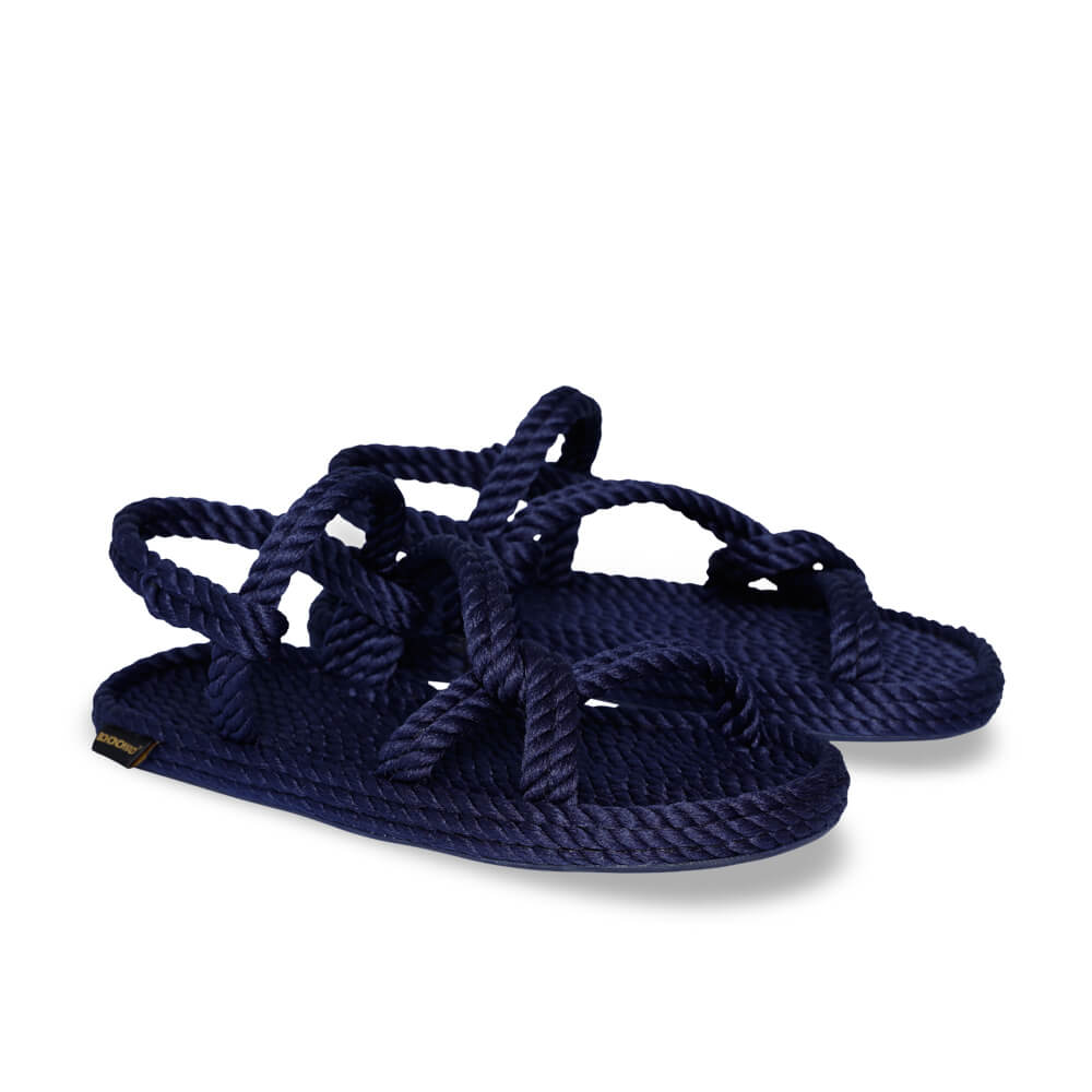 Mykonos sandales à cordon pour femmes – Marine