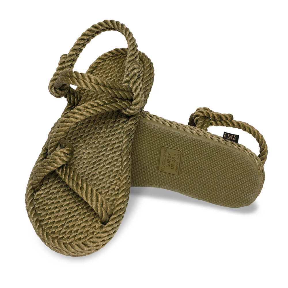 Mykonos Women Rope Sandal – Khaki