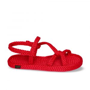 Mykonos Women Rope Sandal – Red