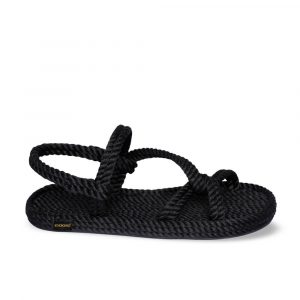 Mykonos Women Rope Sandal – Black
