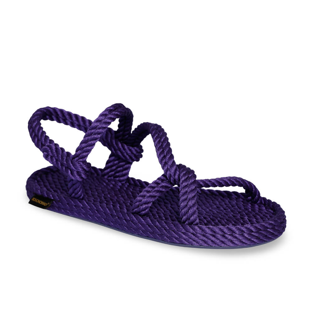 Mykonos sandales à cordon pour femmes – Violet