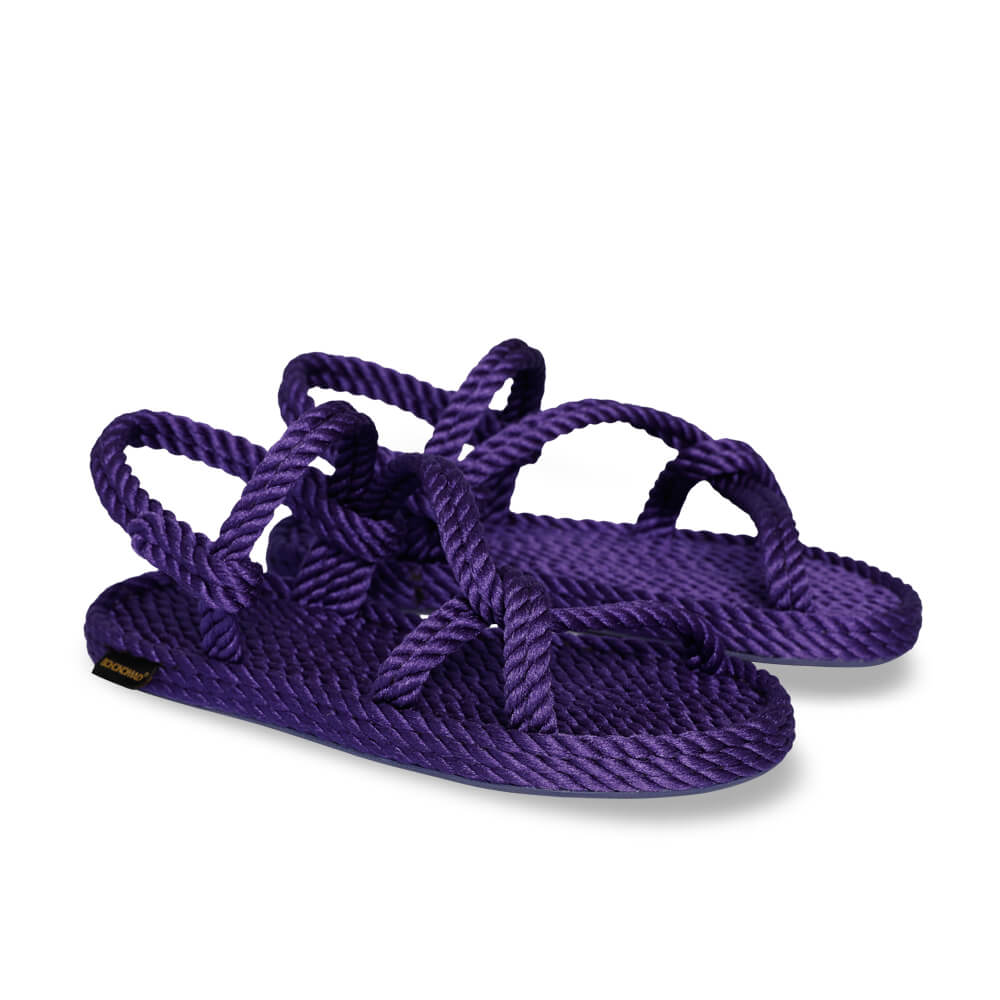 Mykonos sandales à cordon pour femmes – Violet