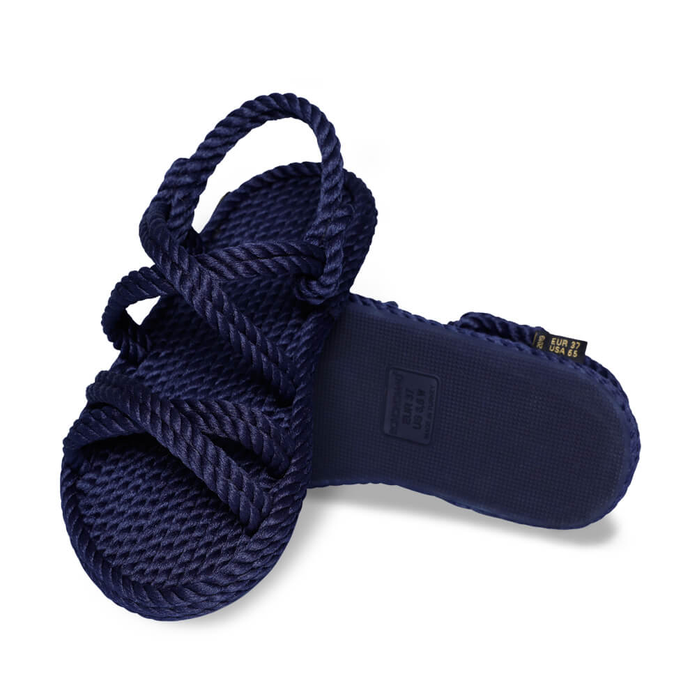 Tahiti sandales à cordon pour femmes – Marine