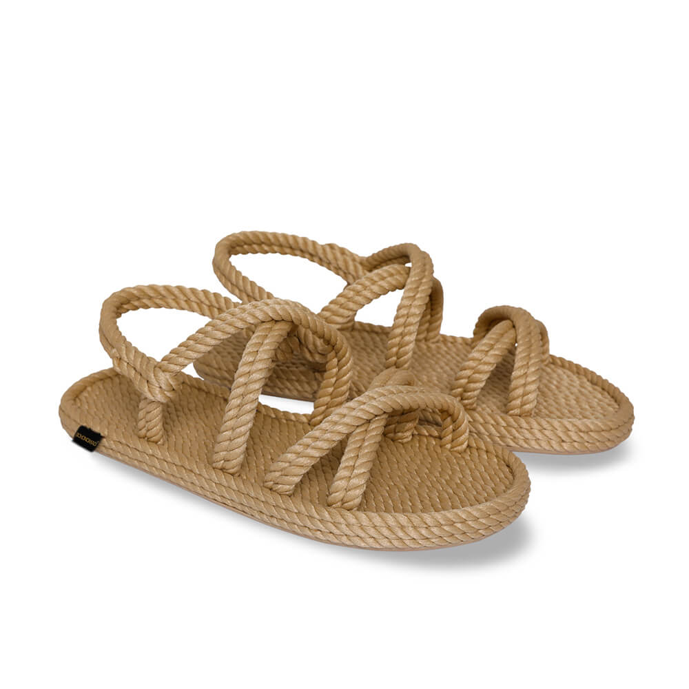 Tahiti Men Rope Sandal – Beige