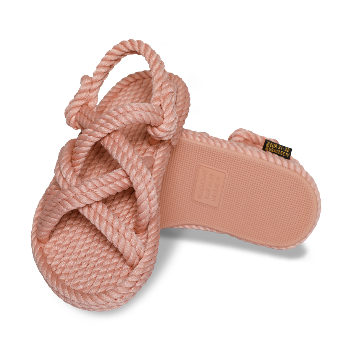 Bodrum Kids Rope Sandal – Pink