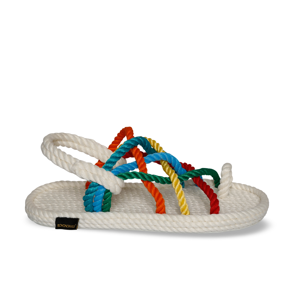 Cape Point Women Rope Sandal – White & Multi