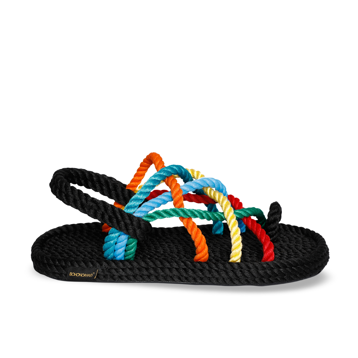 Cape Point Women Rope Sandal – Black & Multi
