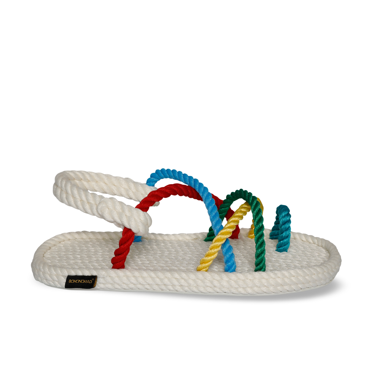 Ibiza Women Rope Sandal – White & Multi