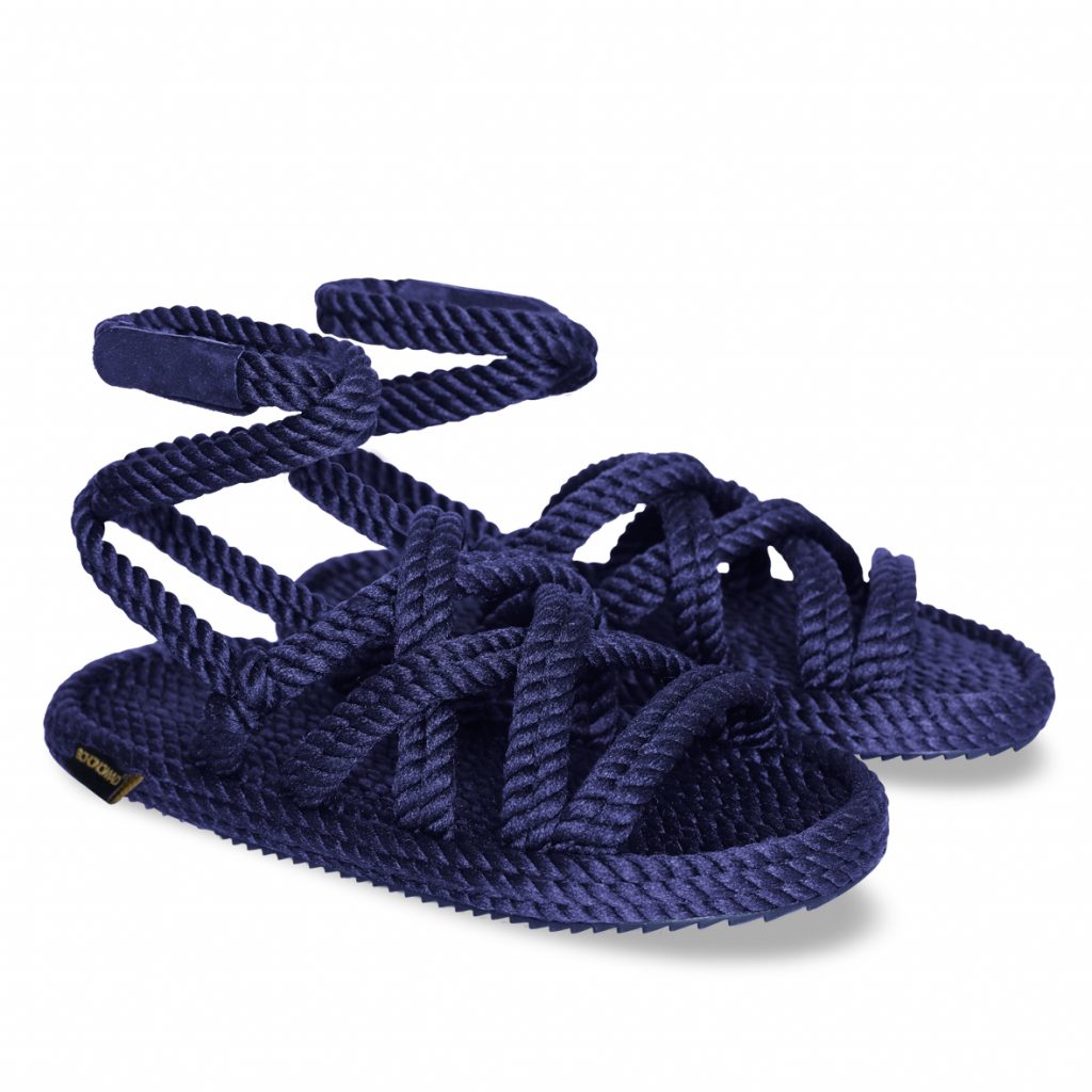 Rome Sandalia de Cuerda para Mujer - Azul Marino