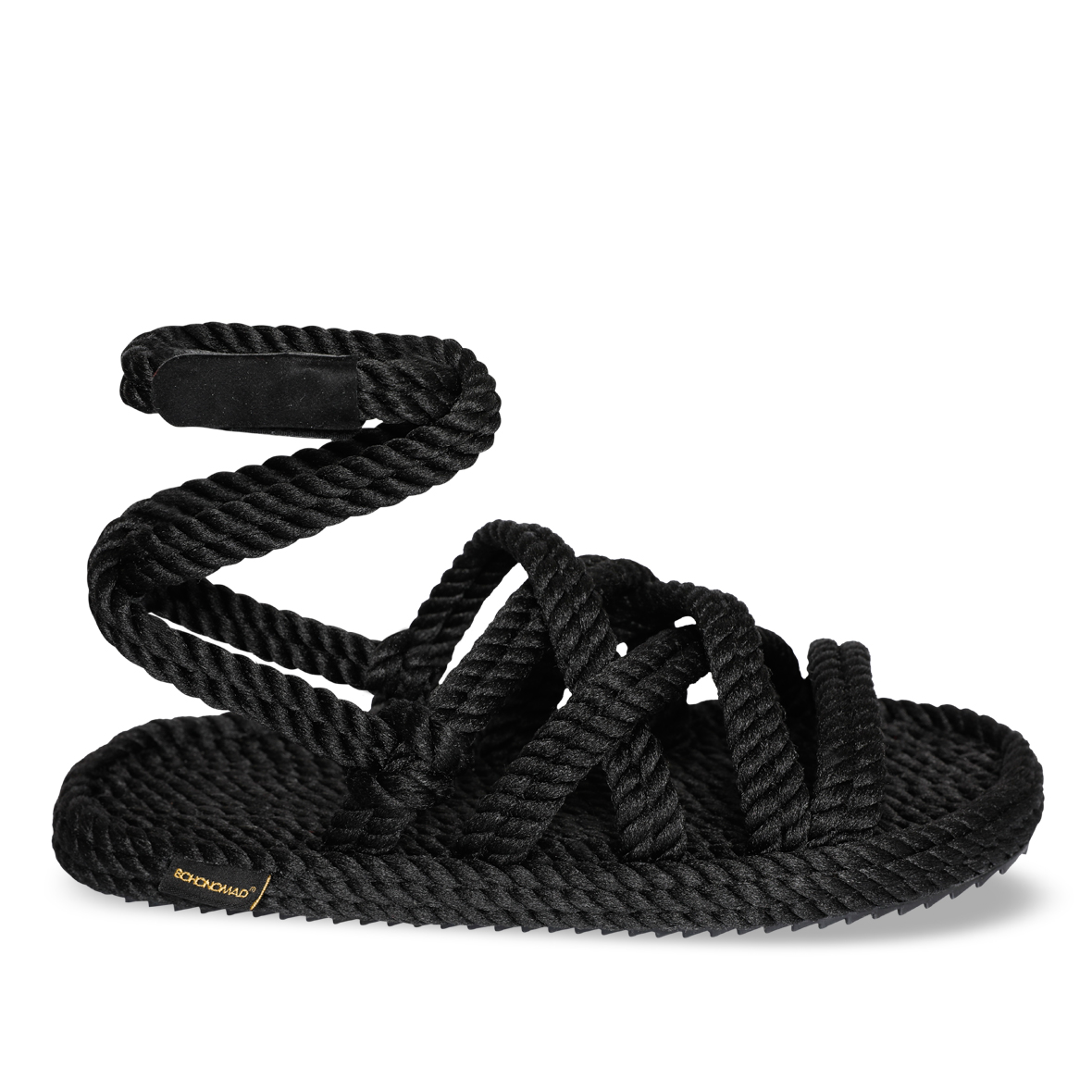 Rome Women Rope Sandal – Black