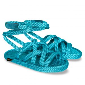 Rome Sandalo Donna in Corda – Turquoise