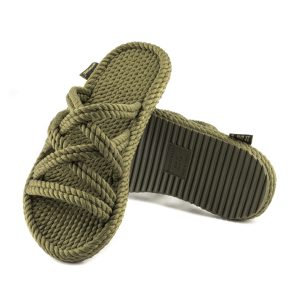Rome Women Rope Slipper – Khaki