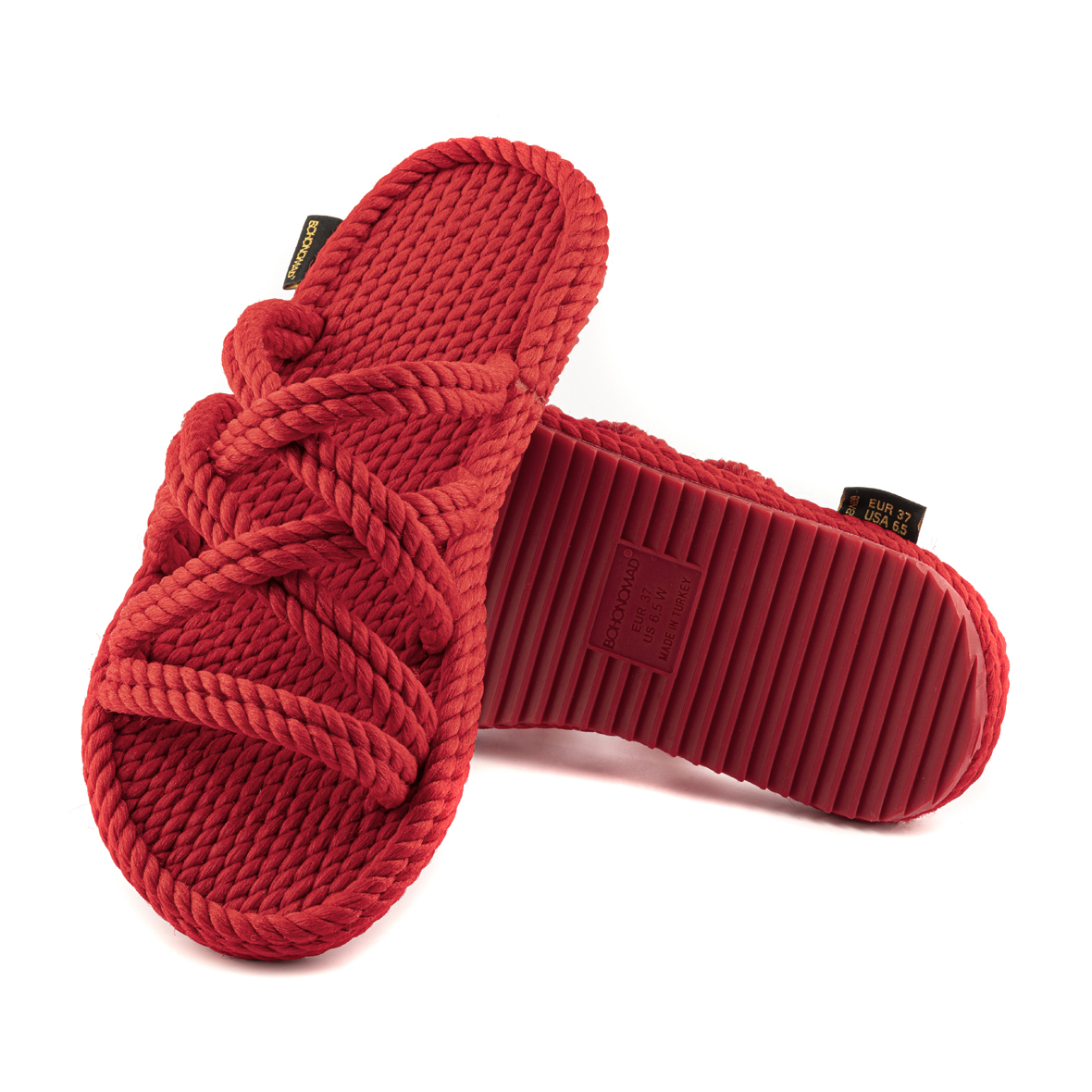 Rome Women Rope Slipper – Red